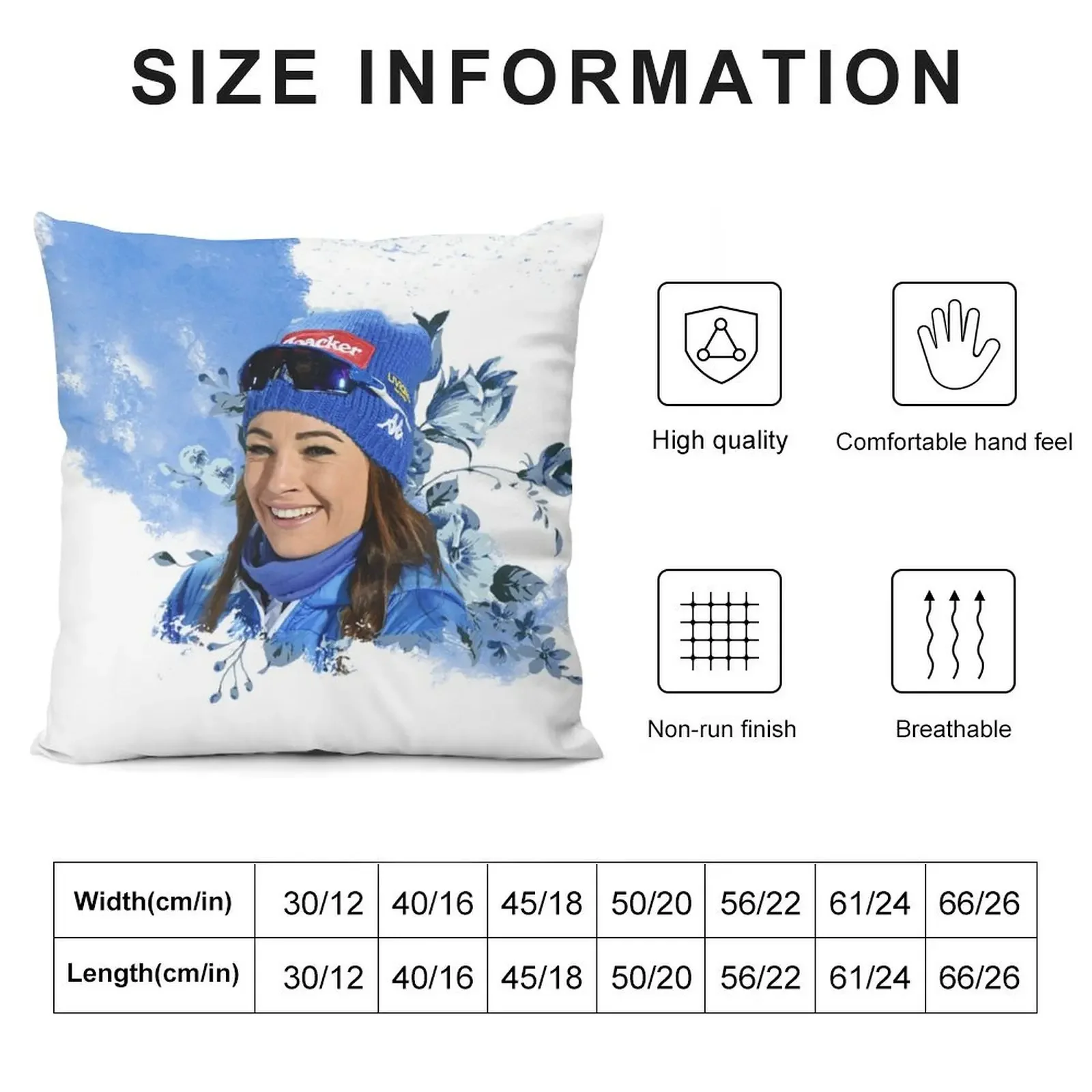 Dorothea Wierer для биатлона декоративная подушка рождественские принадлежности чехлы