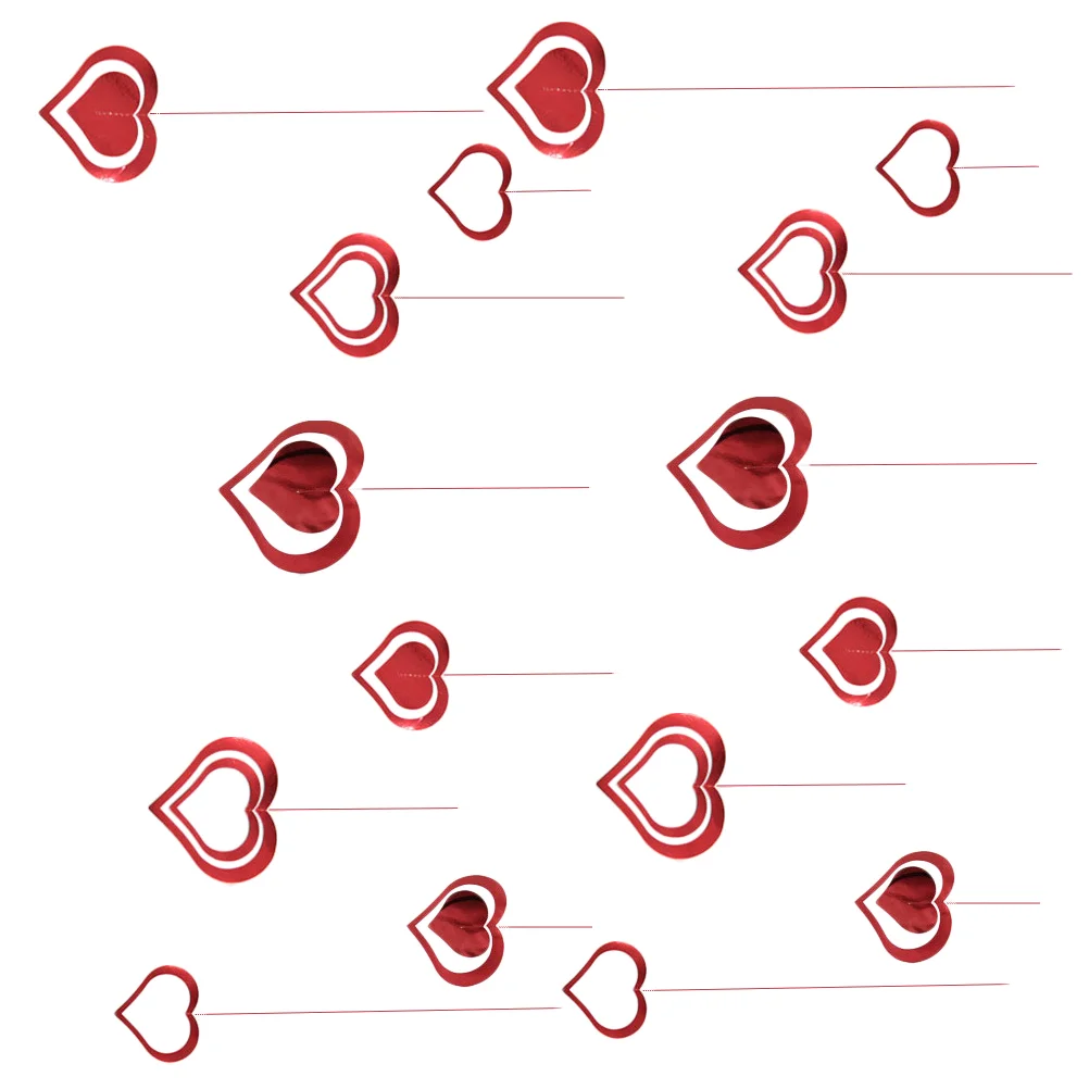 

Heart Day Decoration Garland Hanging Valentine Party Decorations Swirls Shape S Red Valentines Swirl