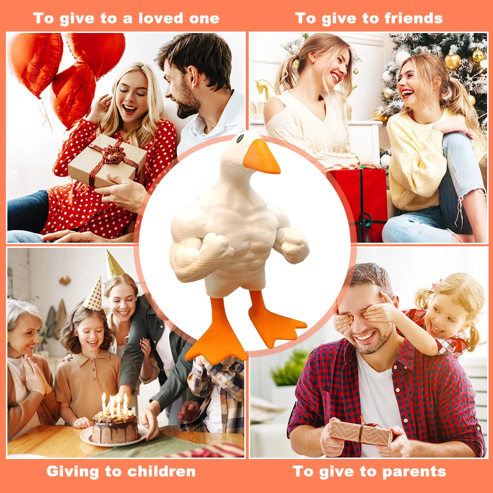 Магнитный держатель для ключей в виде гуся мышечная статуя утки орнамент