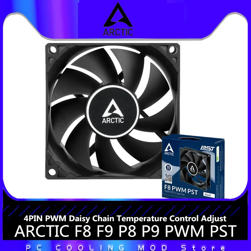 

Чехол для компьютера ARCTIC F8 F9 P8 P9 PWM PST, вентилятор 9 см, 4-контактный разъем, ШИМ охлаждающий вентилятор 1800 об/мин, 80 мм, чехол, вентилятор-кулер, ...