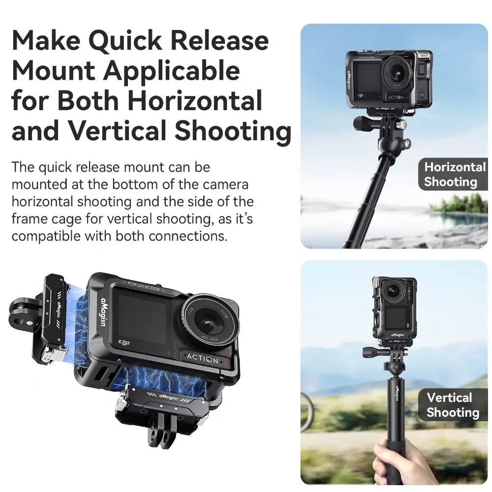 Быстросъемная металлическая рамка для DJI Osmo Action 5 Pro/4/3