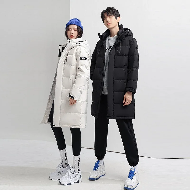 2023 Men's Winter Jacket Hood Feathers Puffer White Duck Long Down Jacket Men Black Parka Coat Warm Autumn Dack Thick Casual Top