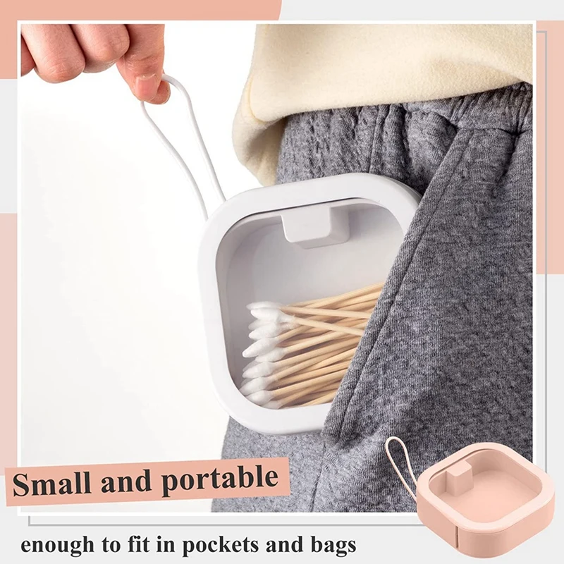 6 шт. диспенсер для завязывания волос портативный держатель путешествий ватных