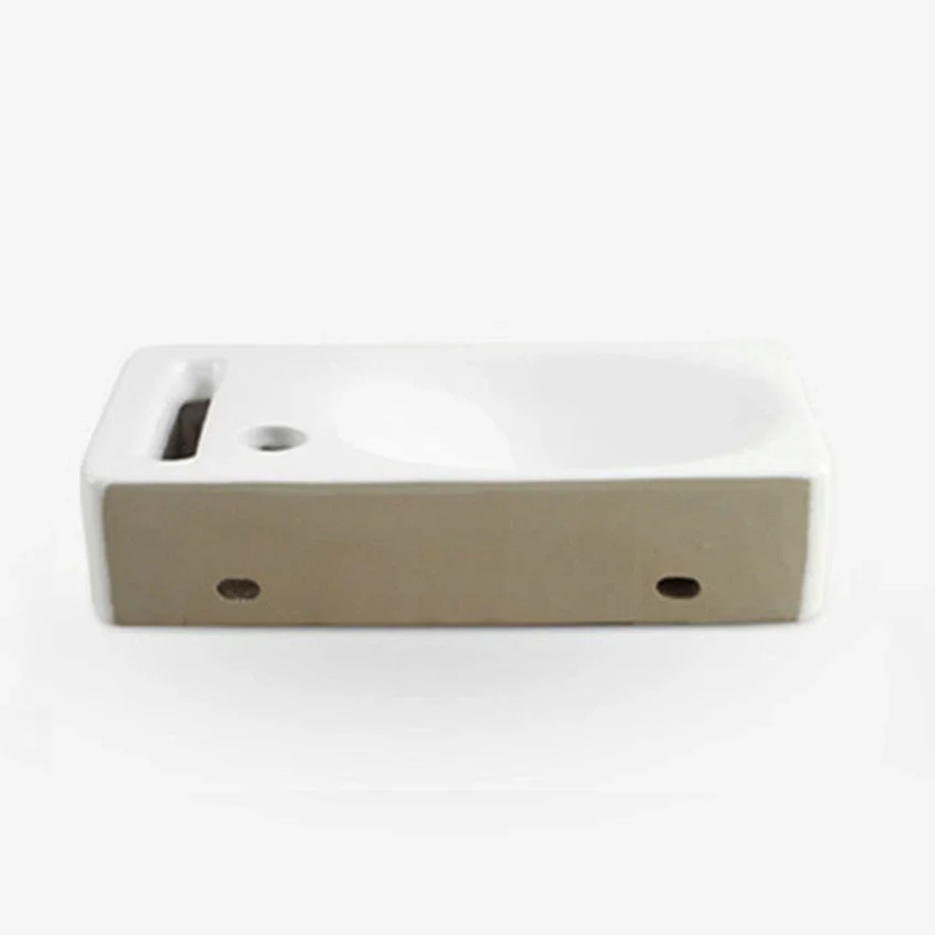 Керамическая раковина с одной раковиной небольшого размера для дома креативная