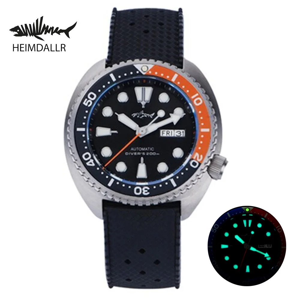 

Heimdallr Titanium Watch Men Abalone Diver SRP777 Sapphire Glass 200m Waterproof NH36 Automatic Mechanical Watch Luxury Business