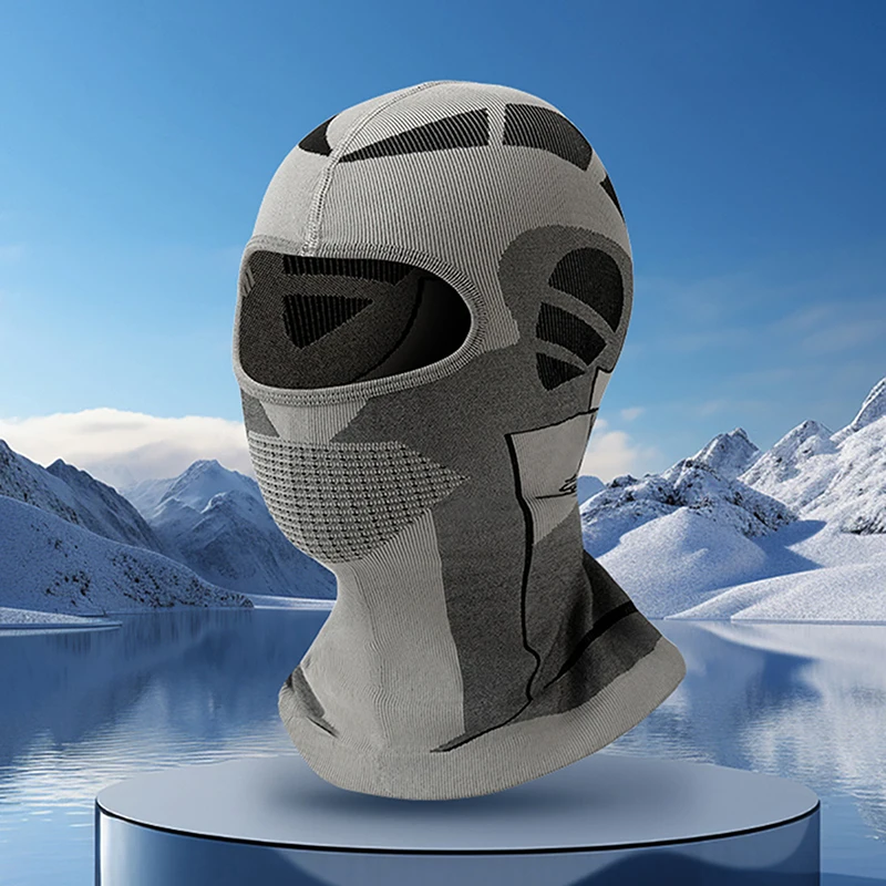 Мужской и женский морозостойкий термошарф зимняя лыжная шапка Балаклава дышащая