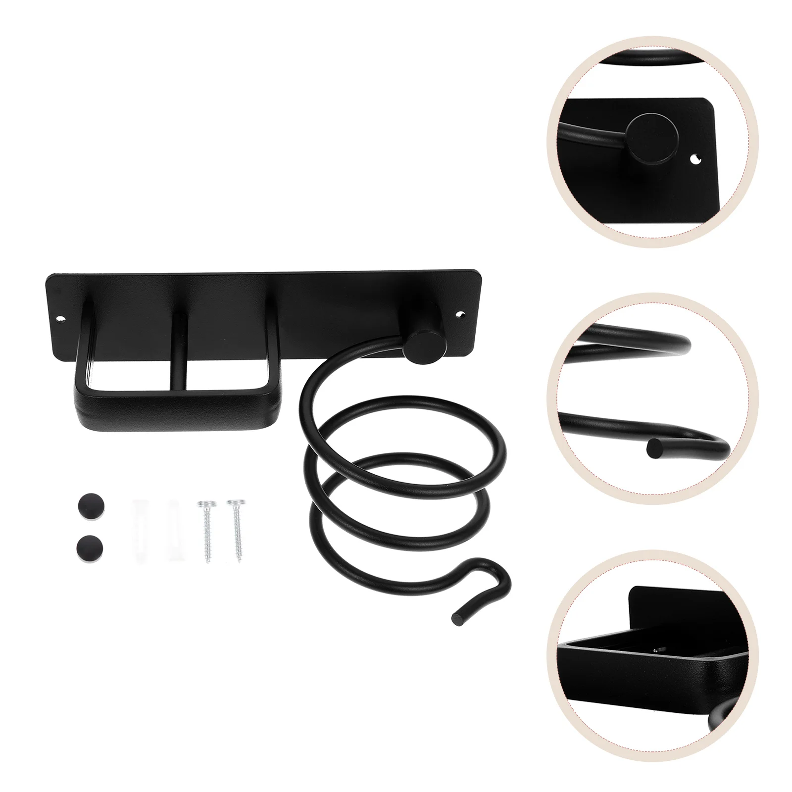 

Hair Dryer Holder Wall Blow Organizer Rack Stand Curling Iron Storage Shelf Tools Styling Blower Curler Tool Hanger Salon