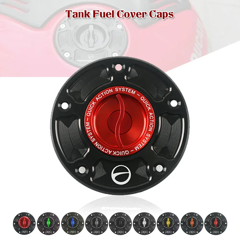 

Aluminum Keyless Motorcycle Accessories Fuel Gas Tank Cap Cover quick release FOR SUZUKI GSX-R 600 750 SV650 SV1000