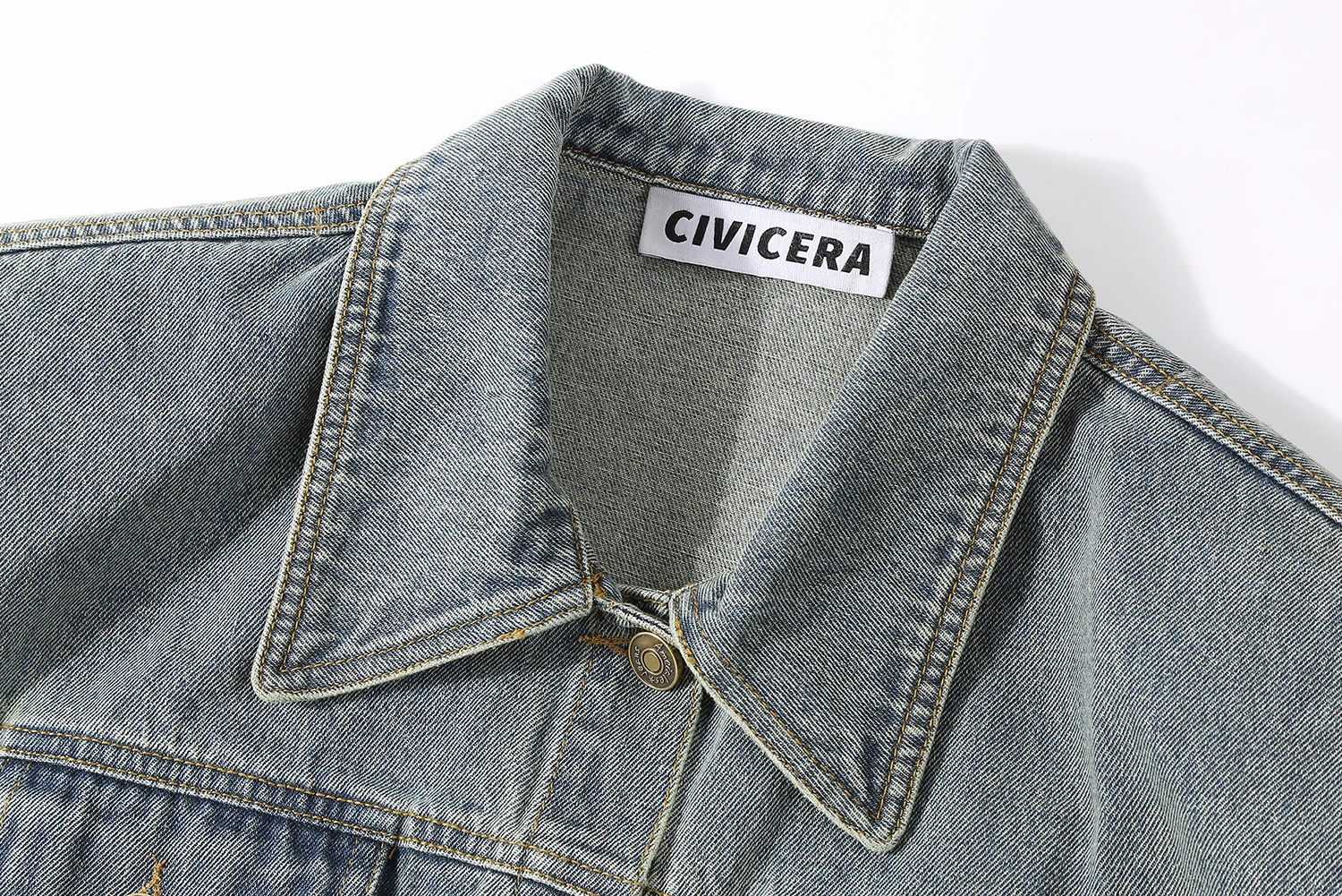 Civicera функциональный дизайн короткий джинсовый жилет верхняя одежда женская