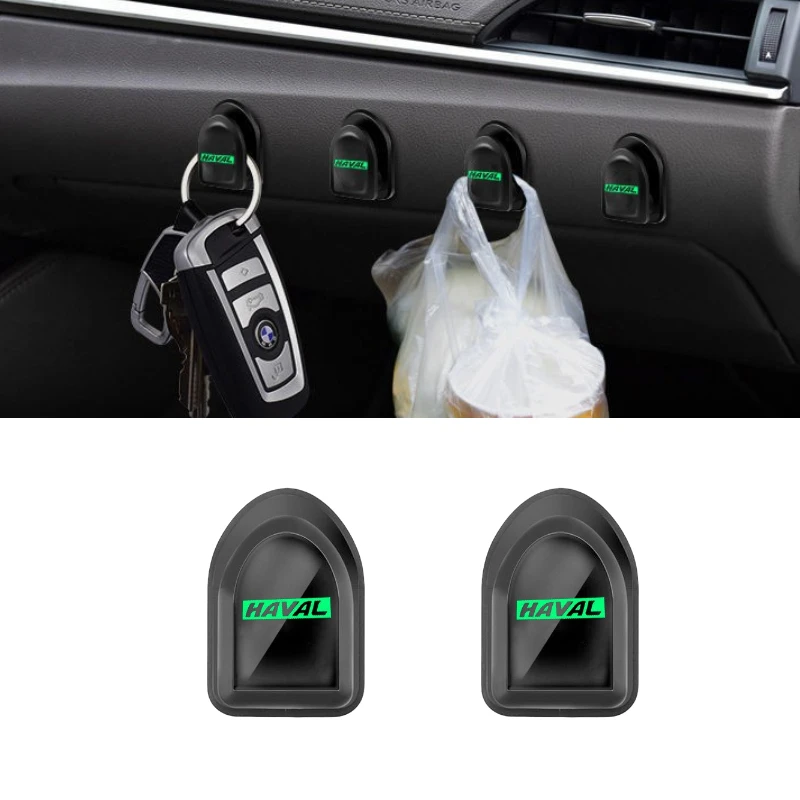 Светящиеся наклейки на автомобильные крючки ABS для Haval H3 H6 H2 H5 H7 H8 H9 H6 Sport Coupe M2 M4 Silah Tabanca Korna, аксессуары для интерьера