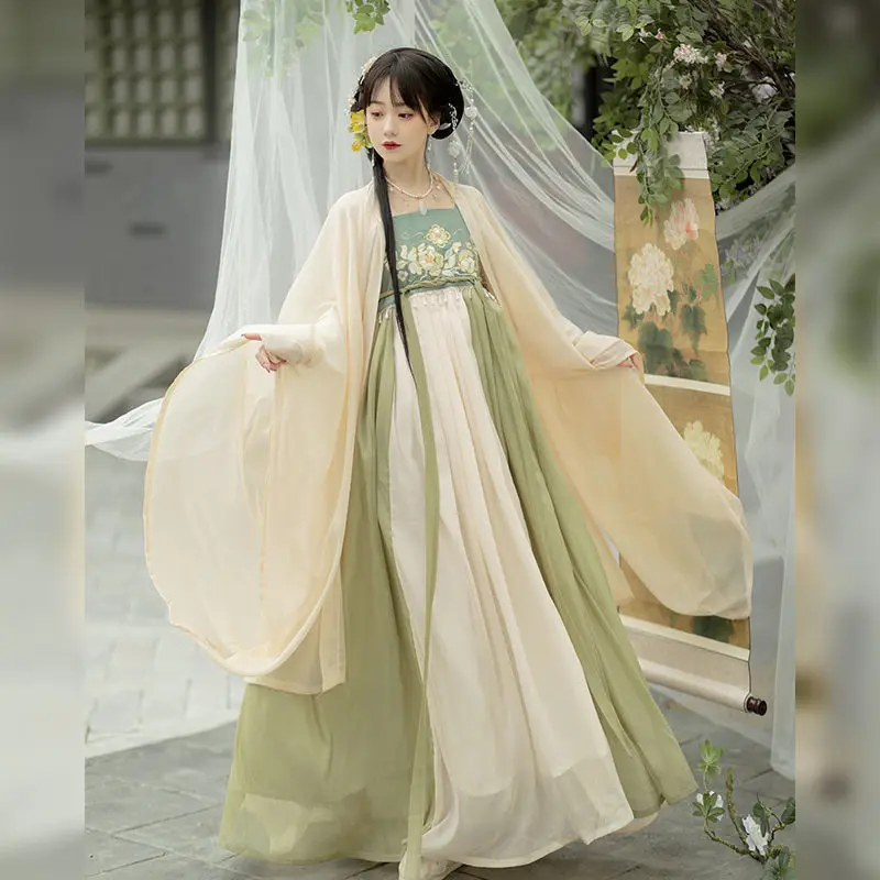 Женская юбка Hezi династии Тан традиционная одежда ханьфу в китайском стиле