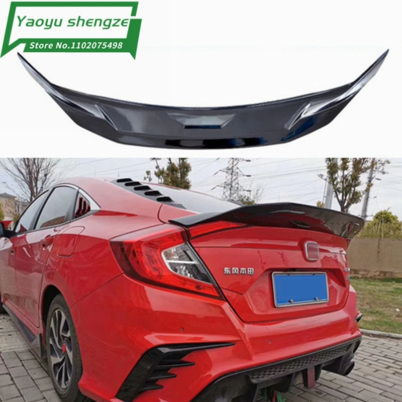 

For Honda Civic 10TH Gen 2016 2017 2018 2019 Rear Wing Spoiler, Trunk Boot Wings ABS Spoilers JDM style