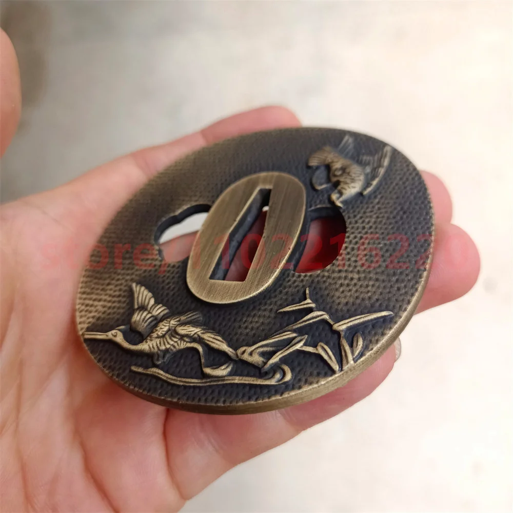 Защитная накладка из сплава Tsuba для настоящей японской детской фурнитуры