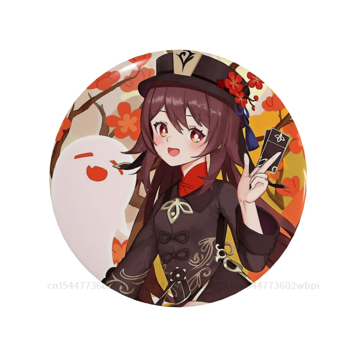 

HuTao Badge Genshin Impact Hutao коллекция металлическая брошь забавная мягкая булавка для кнопки креативный подарок воротник декор настраиваемый
