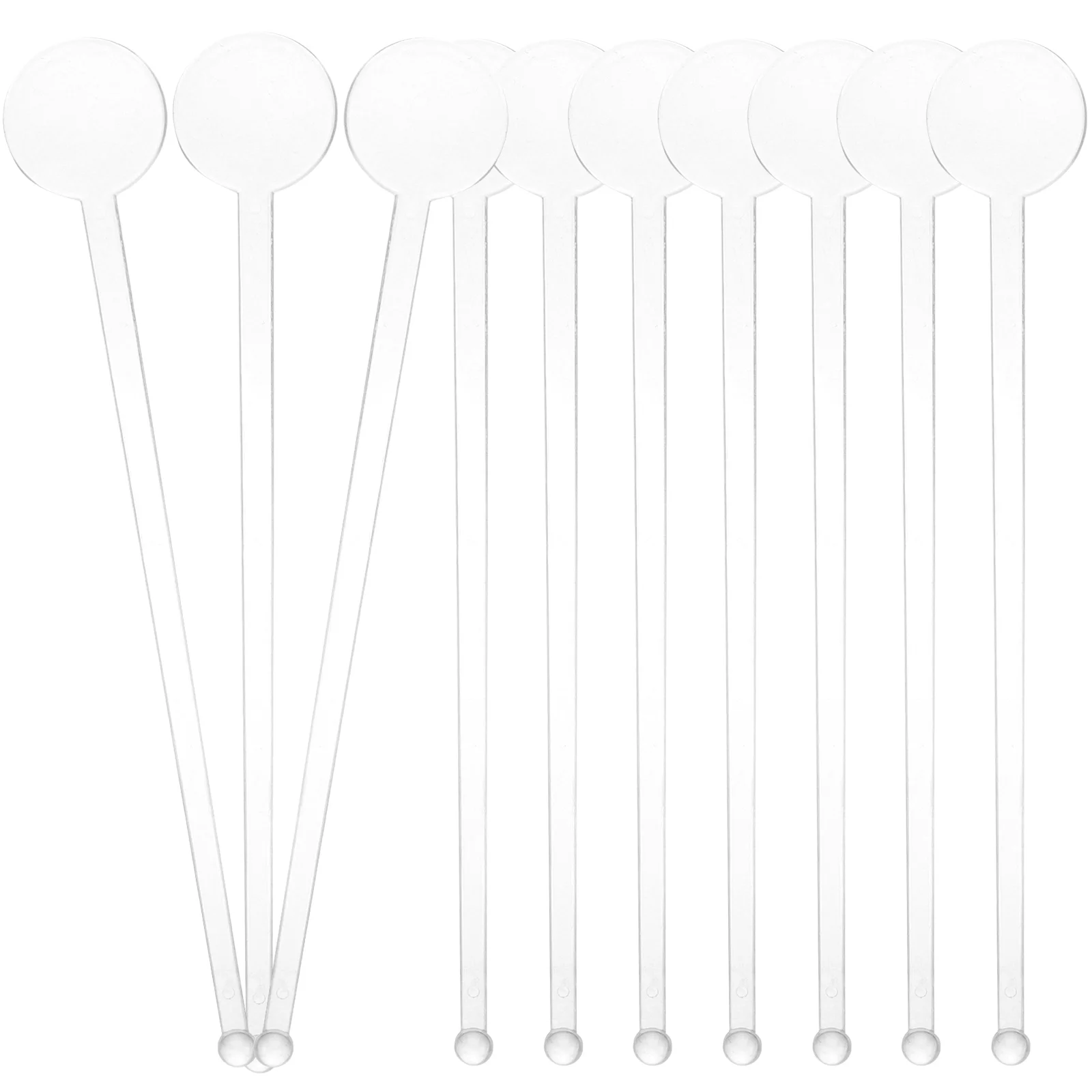 

80 Pcs Stirrers Dessert Spoons Plastic Stir Sticks Tea Mixing Sticks Muddler Cocktails Set