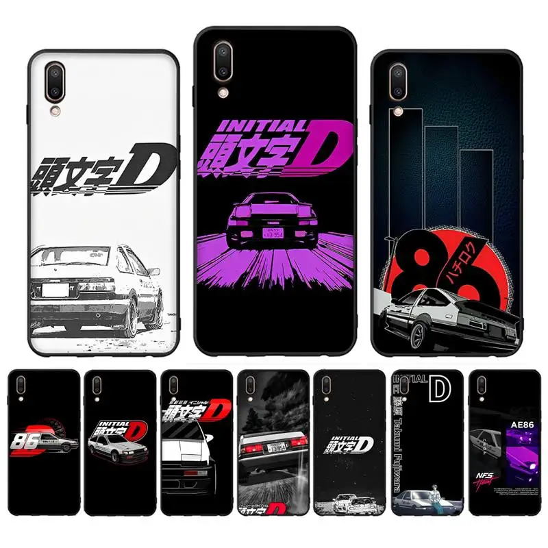 

Anime Initial D AE86 Tail Light Posters Phone Case for Vivo Y91C Y11 17 19 17 67 81 Oppo A9 2020 Realme c3