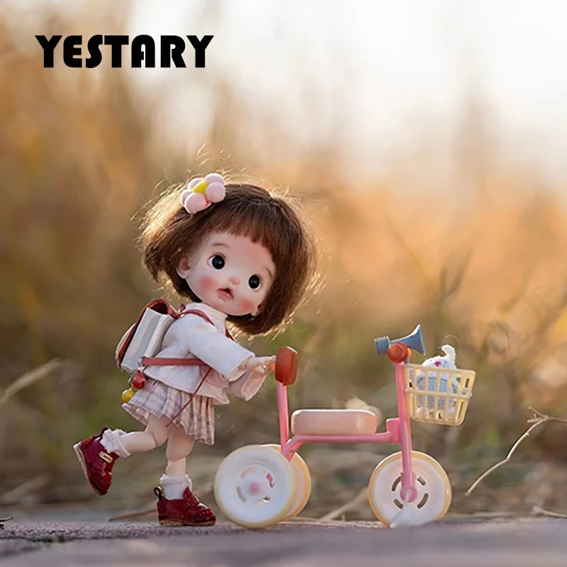 

YESTARY Doll Houses Toys 1/12 Bjd Doll Accessories Obitsu 11 Dollhouse Furniture 1/8 Doll Fashion Small Tricycle For Girls Gift
