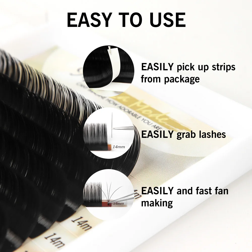 Miss Lamode super soft  all size 1pc/lot BCD Curl mink eyelashes extension professional individuals eyelashes extensions wimper