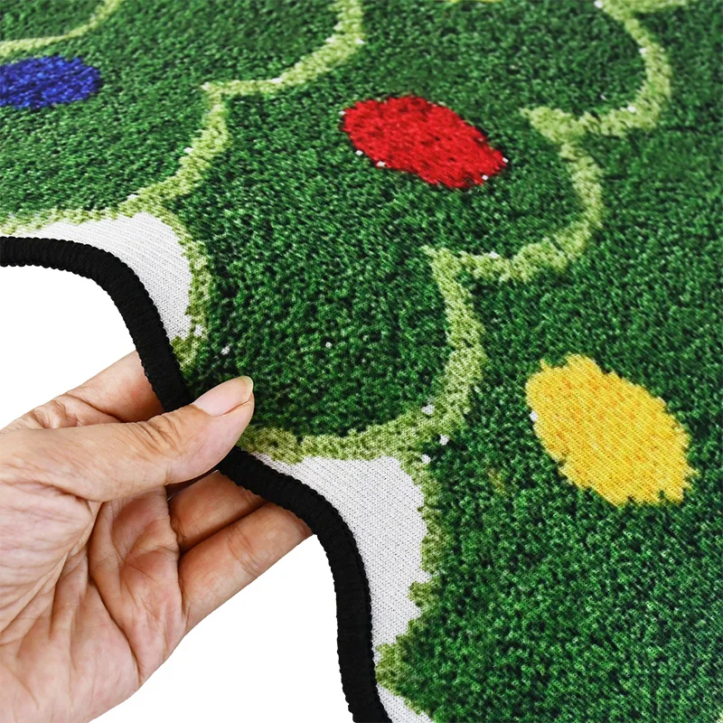 Рождественский елочный ковер для спальни ванной туалета противоскользящий