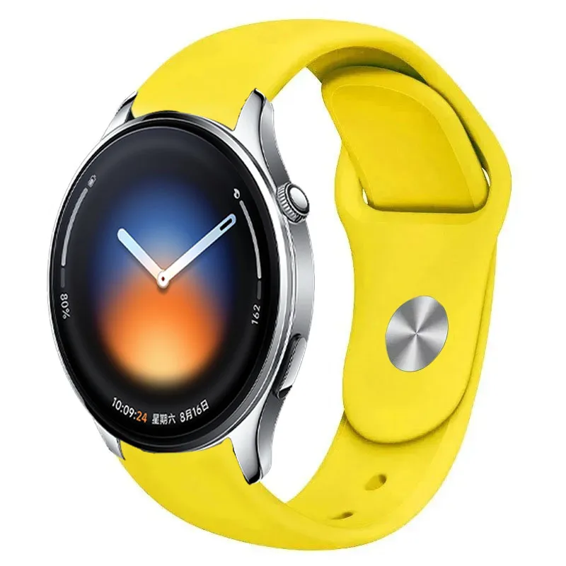 Фото Силиконовый ремешок 18 мм, 20 мм, 22 мм для Xiaomi Watch 5 S4 41 мм, Realme Watch 5 S, браслет для Oneplus Watch 3 43 мм Lite, OPPO S X2 Mini №3