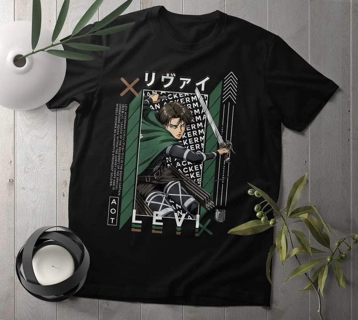 

Levi Ackerman shirt, Attack on Titan, Shingeki no Kyojin, AOT T-Shirt, Captain Levi, Anime T-Shirt, Levi Manga Unisex T-Shirt