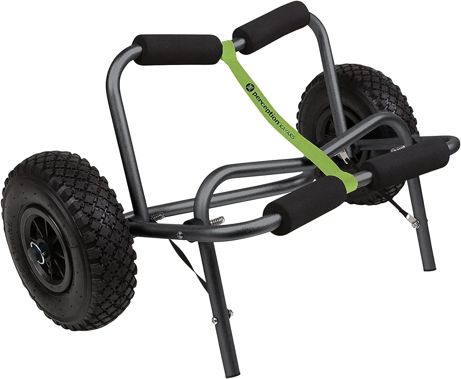

Kayak Cart with Foam Wheels - for use on sand/pavement, Black Kayak accessories fishing Sup accessories Pontoon boat accessories