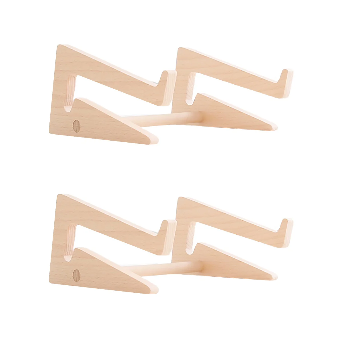 

2 pcs Notebook Stand Wood Laptop Storage Shelf Creative Laptop Rack (Wood)