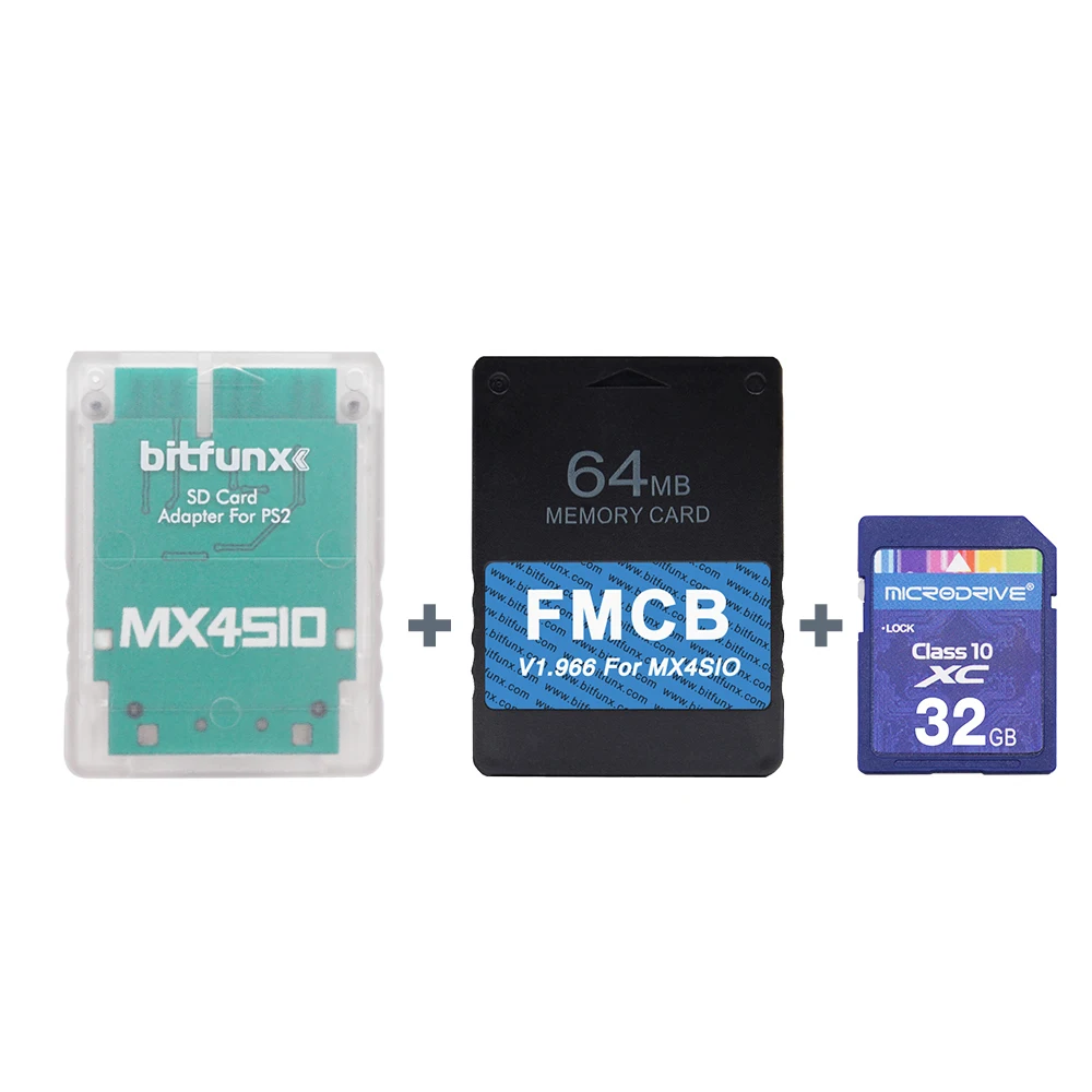 

MX4SIO SIO2SD SD/TF Card Adapter + 64MB FMCB OPL1.2.0 Card For PS2 Fat( SCPH-1XXXX,SCPH-3XXXX, SCPH-5XXXX) Consoles