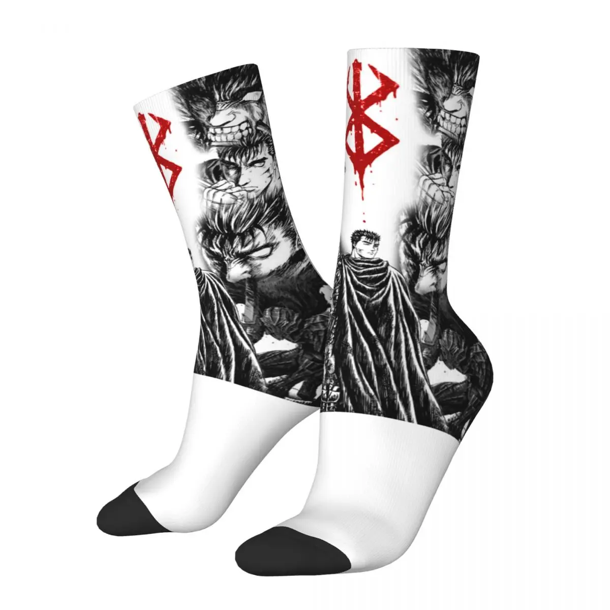 Тематические носки Berserk Guts Collage Bereserk аксессуары для уютных классических носков