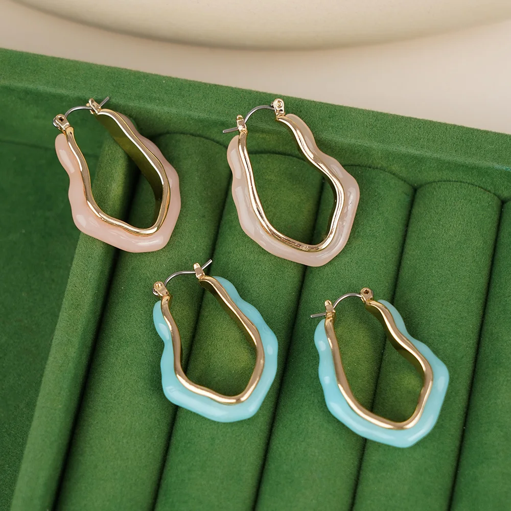 Модные простые серьги для женщин ювелирные изделия в подарок на день Святого