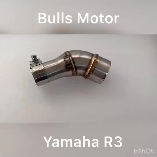

R25 Exhaust Link Pipe Muffler Escape Connect Pipe For Yamaha YZFR25 YZF-R3 Exhaust Mid Pipe R3 Slip on line 2015-2018