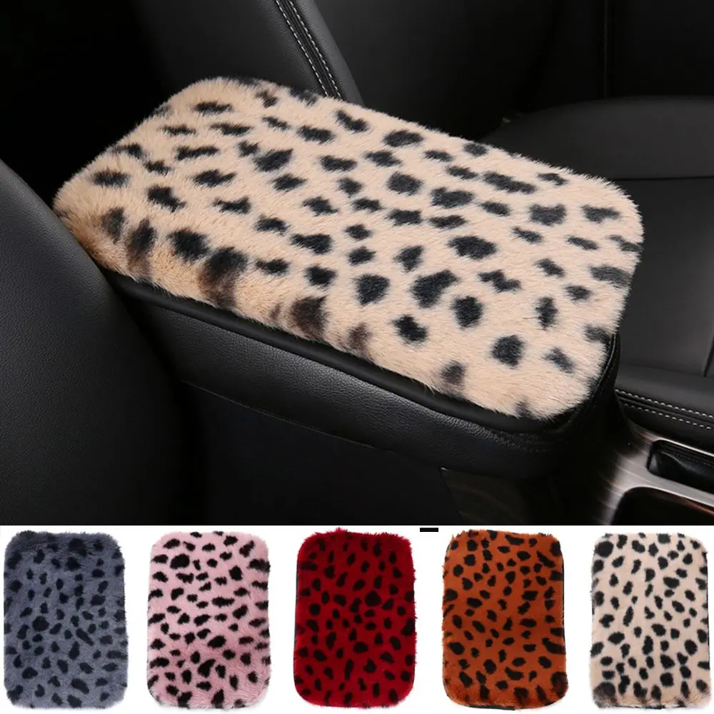 

Universal Furry Warm Sheepskin Center Console Seat Box Cushion Car Armrest Pad Plush Mat
