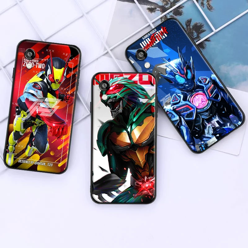 

Bandai Kamen Rider Fashion Classic For Huawei Y6 2019 Y9 2018 Y7 Y9 Prime 2019 Phone Case Black Coque Back Liquid Silicon