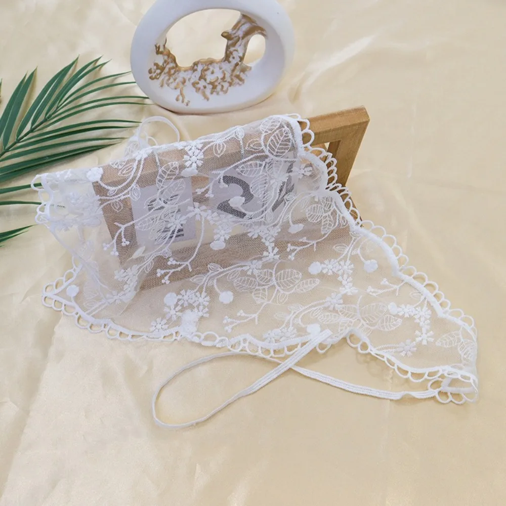 Элегантная кружевная треугольная Бандана с цветочным кружевом в сельском стиле