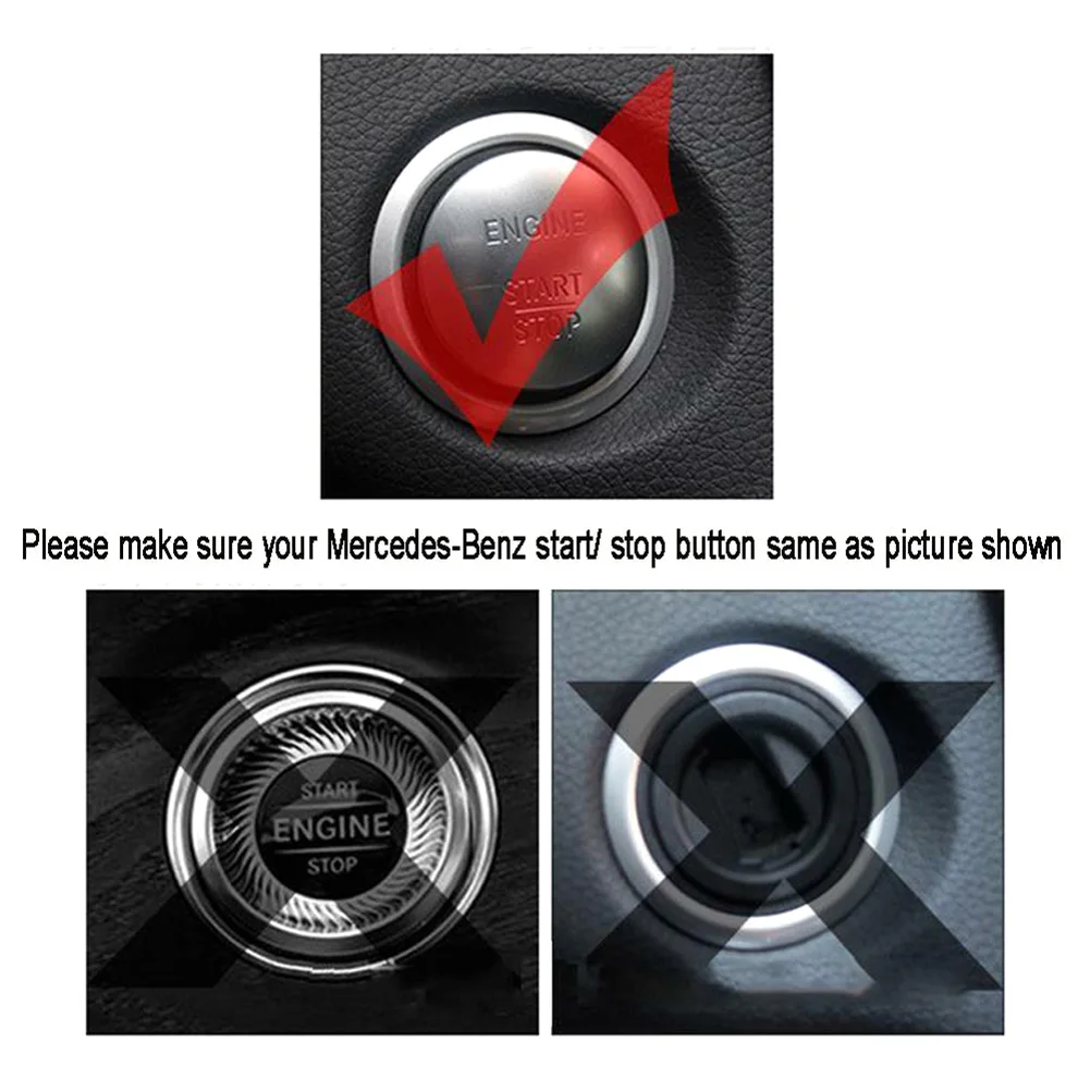 Углеродное волокно ABS кнопка запуска и остановки двигателя автомобиля