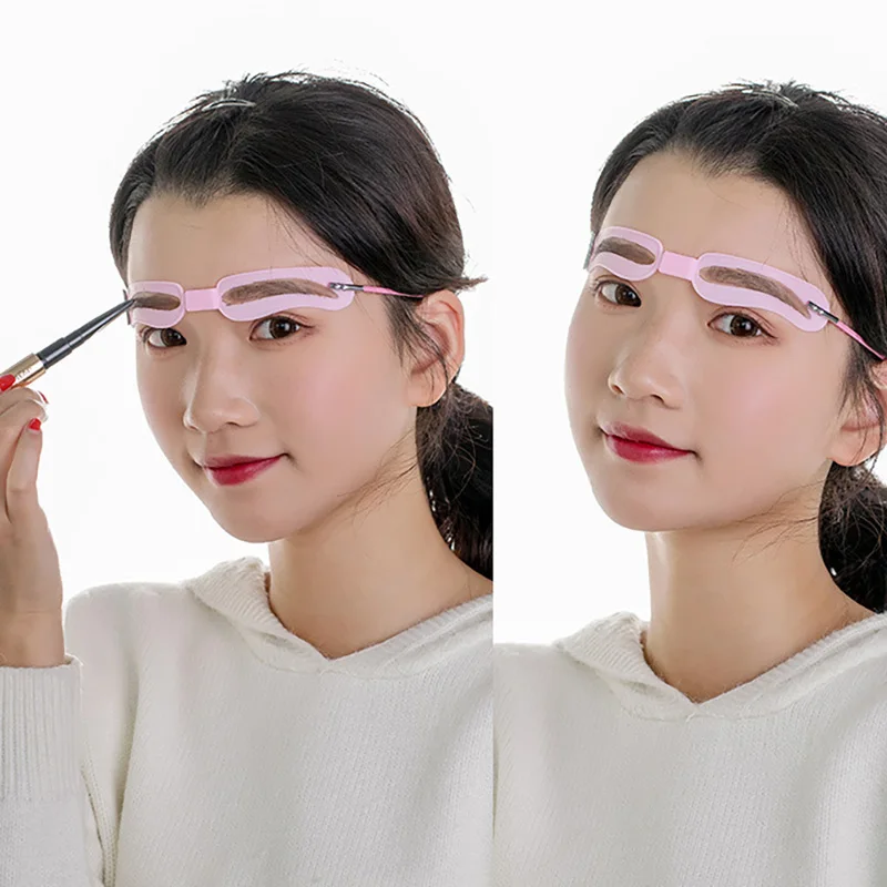 

4 Styles/Set Thrush Card Eyebrow Stencil Grooming Eyebrow Artifact Reusable Cosmetics Makeup Tools Shaper Kit Beauty Accessories