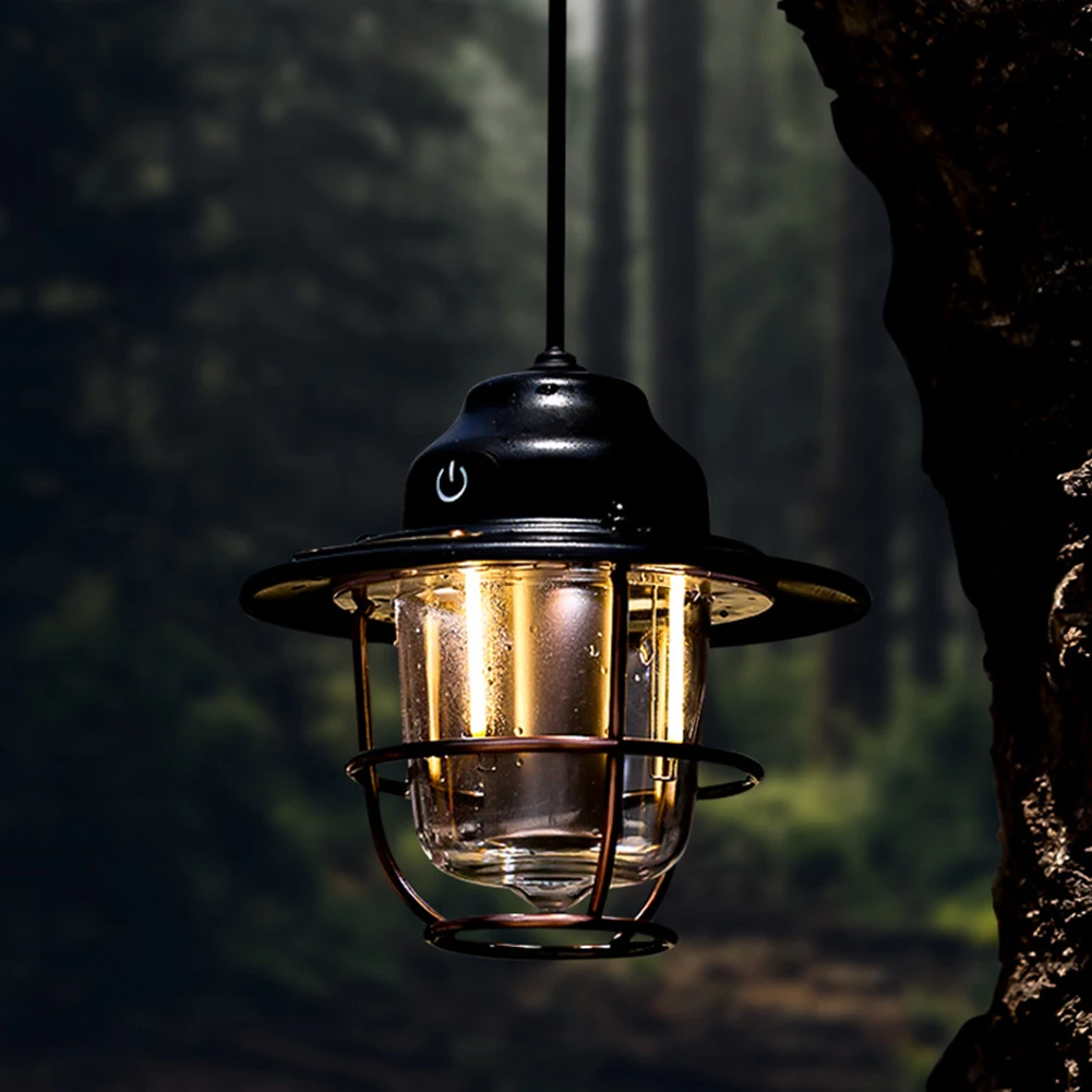 

Перезаряжаемые светодиодный фонари в стиле ретро, Подвесная лампа для экстренного освещения, кемпинга, палатки, фонарик