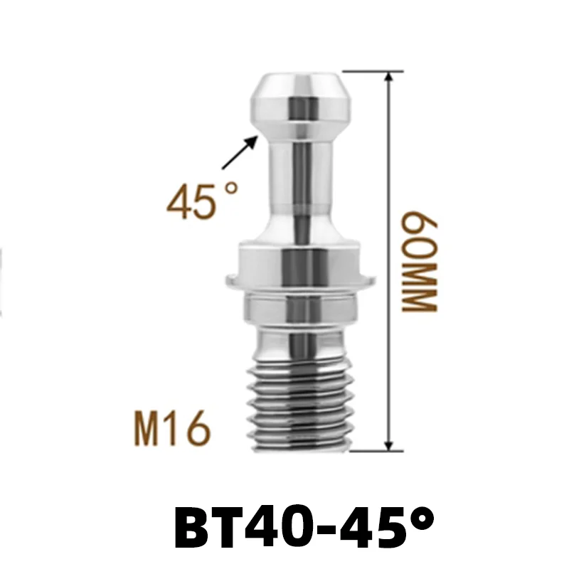 KaKarot Through hole pull nail BT30 BT40 BT50 high precision NC pull nail BT tool handle pull nail 45 ° 60 ° pull nail