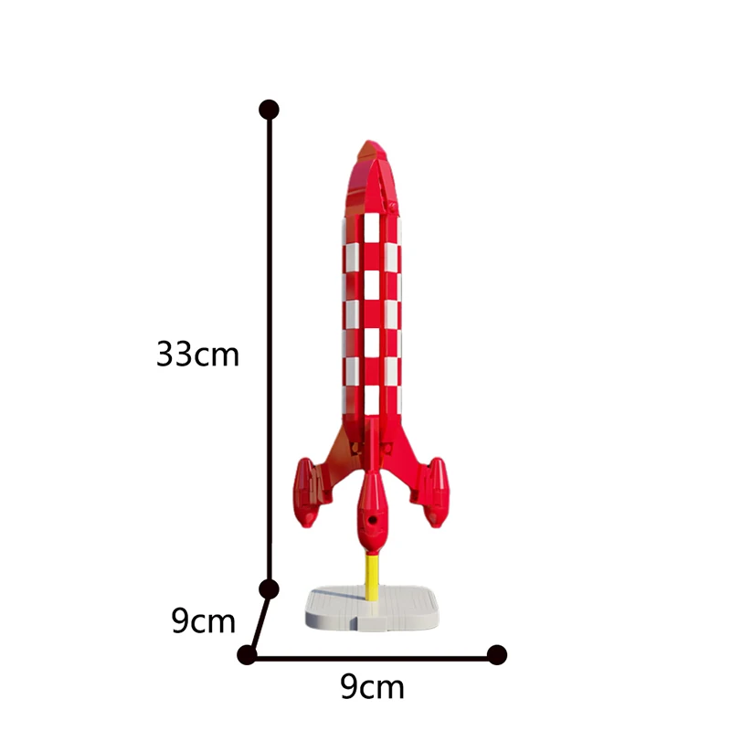 Конструктор MOC Fire Arrow для Tintin Moon Rocket набор строительных блоков космические