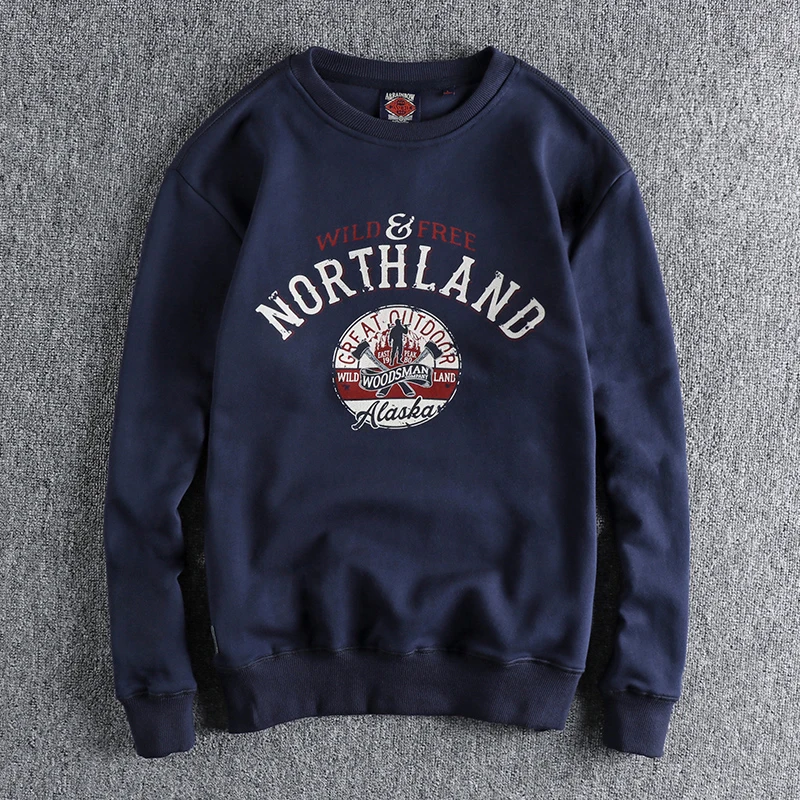 Свитшот мужской с длинным рукавом и принтом | AliExpress