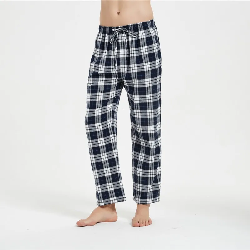 2024 весенне-осенние мужские штаны для сна из 100% хлопка брюки высшего качества