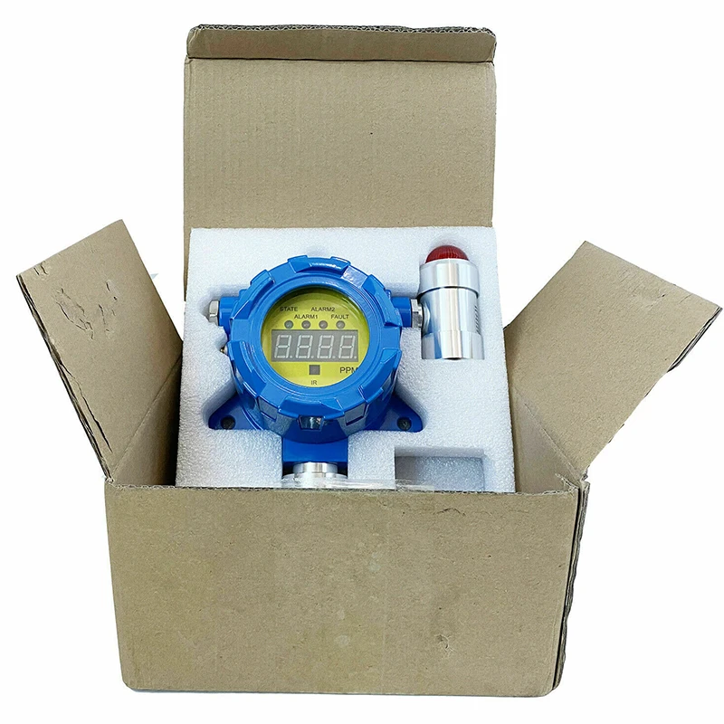 Фиксированный детектор газа H2 монитор водорода с диапазоном от 0 до 1000 ppm
