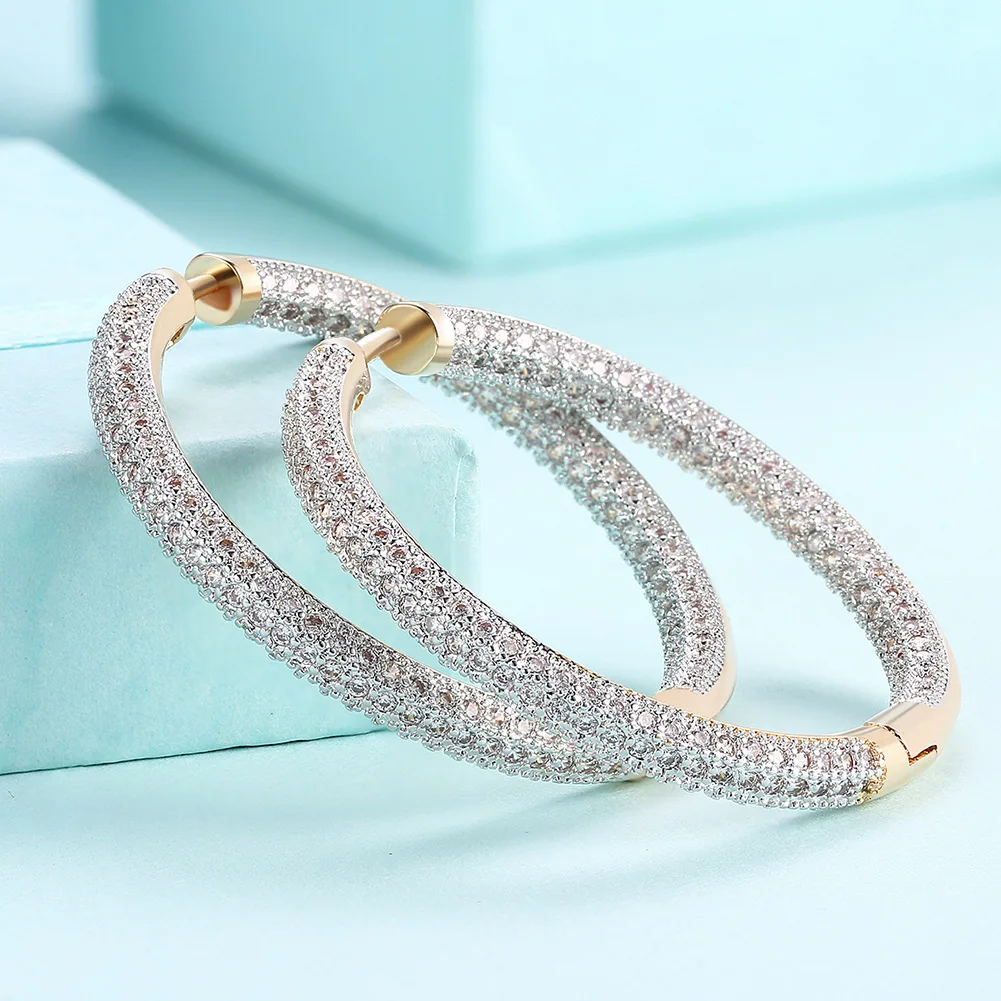 

Женские серьги-кольца из серебра 925 пробы, 34 мм