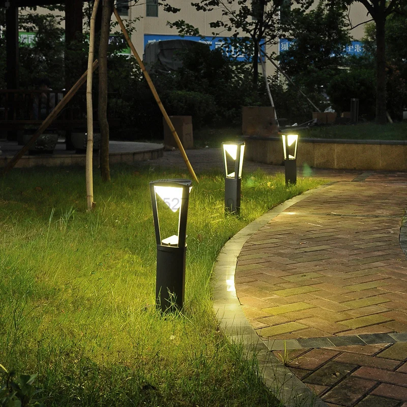 

New Style Waterproof LED Garden Lawn Lamp 10W Aluminum Pillar Light Outdoor Courtyard villa landscape lawn bollards light