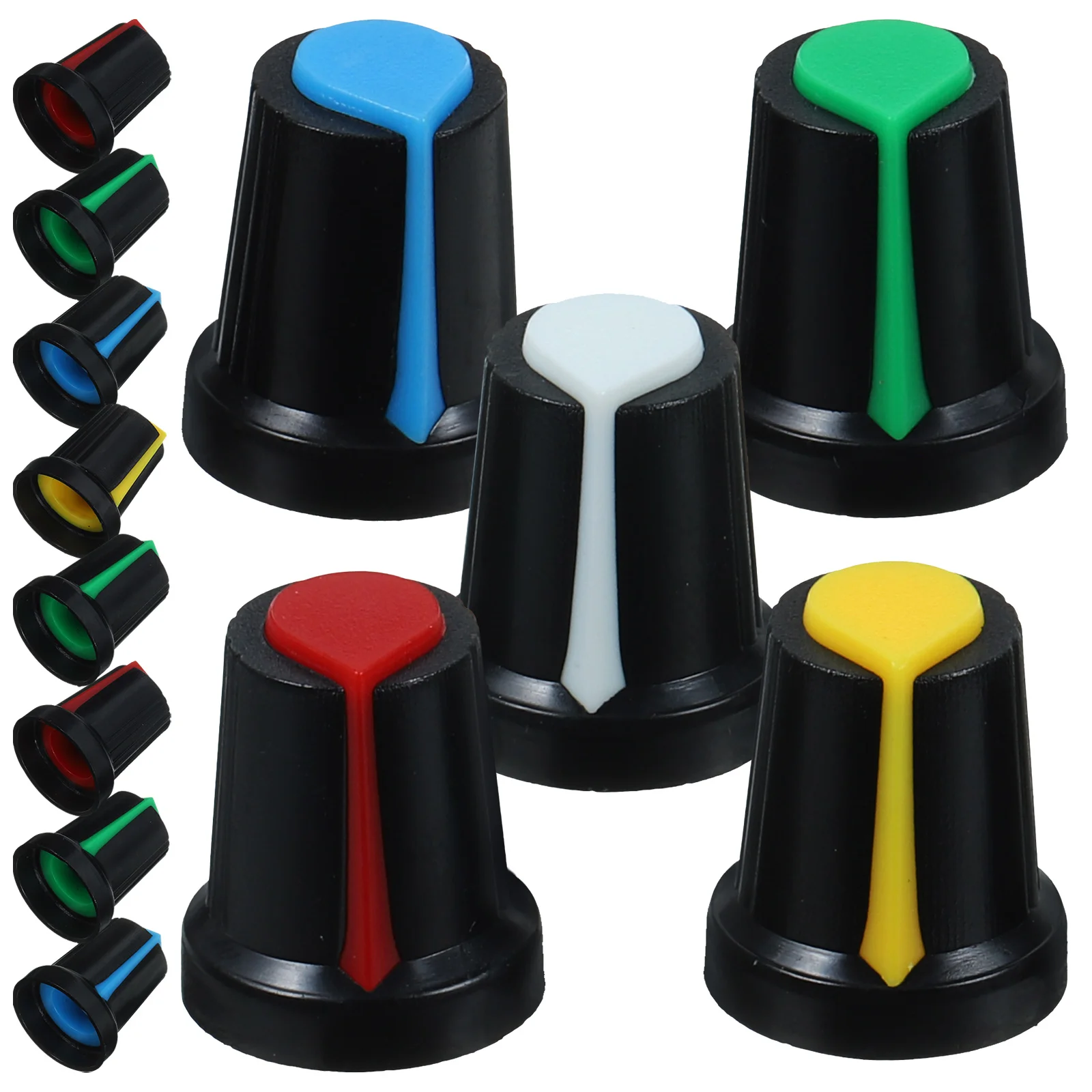 50 шт. ручка потенциометра усилителя ручки для бас-гитары пластиковые колпачки