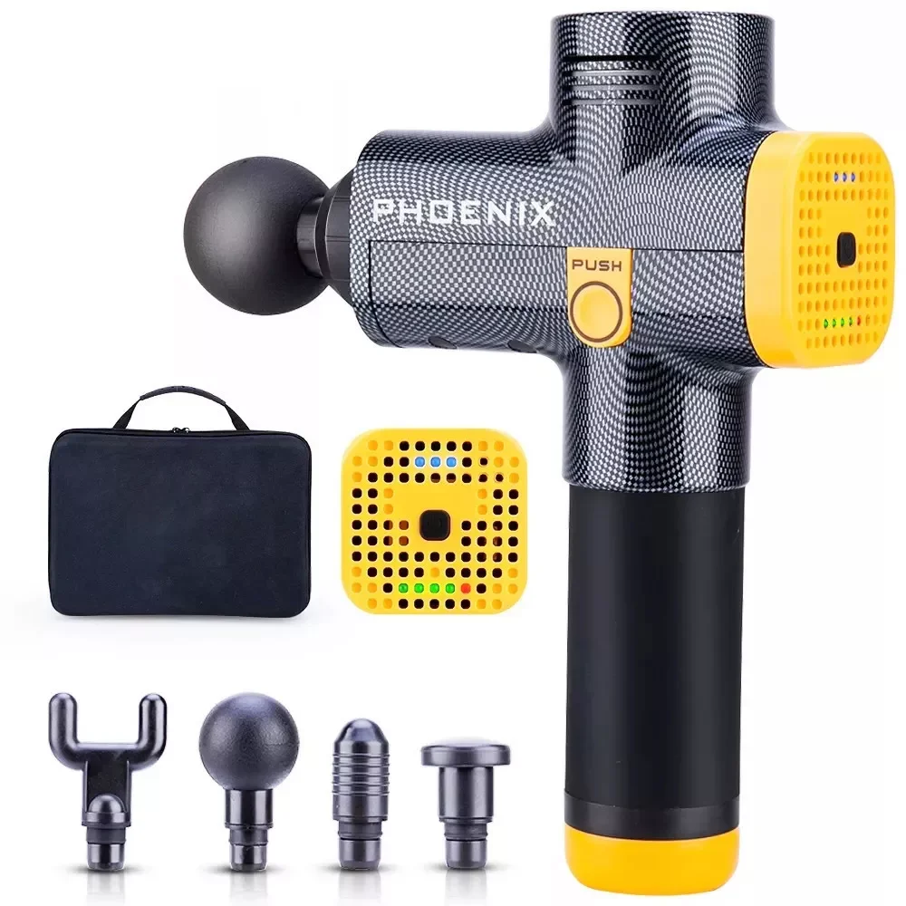 

New Phoenix A2 Touch Screen Massage Gun Deep Muscle Massager Muscle Pain Neck Massage Exercise Relaxation Weight Loss Relief