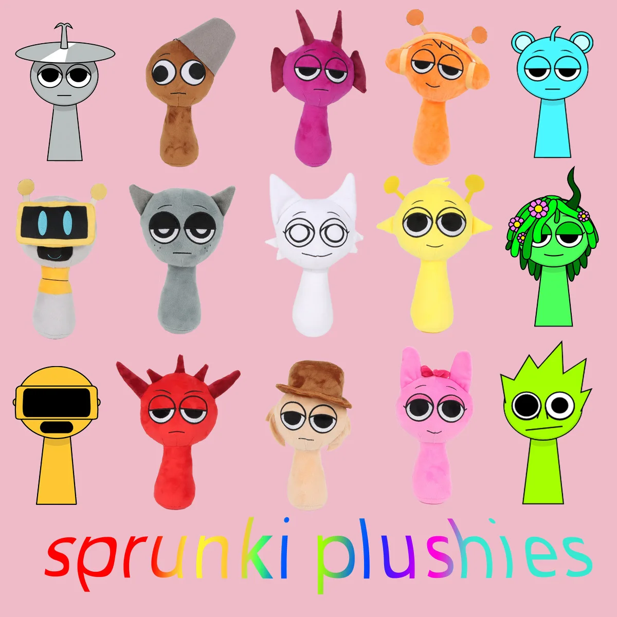 Sprunki Toys Plush Dolls Певцы Oren Wenda Incredibox Peluches Plushie Garden Of Banban Brushista