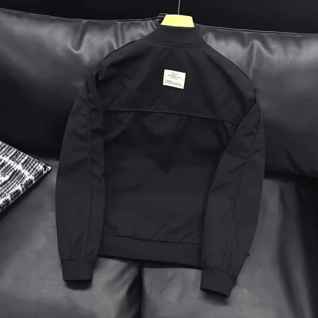 Мужская куртка-бомбер свободного кроя весна-осень повседневная винтажная