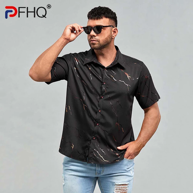 

PFHQ 2023, модные элегантные свободные рубашки большого размера с коротким рукавом, стильные высококачественные тонкие топы, кардиган, свободн...