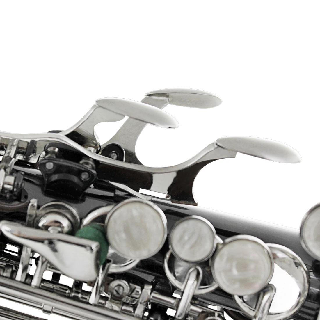 SLADE Bb саксофон-сопрано черный никелированный B набор плоских саксофонов с